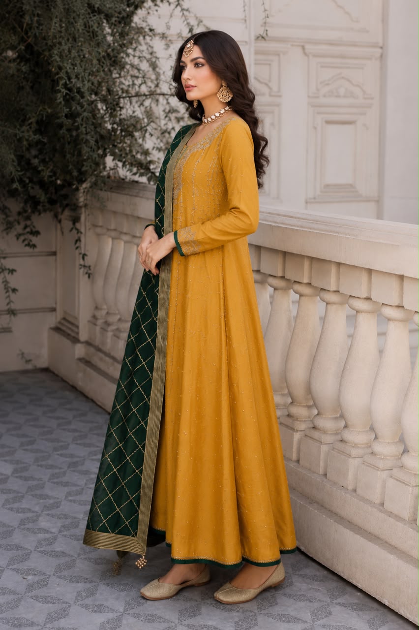 Mustard & bottle green
